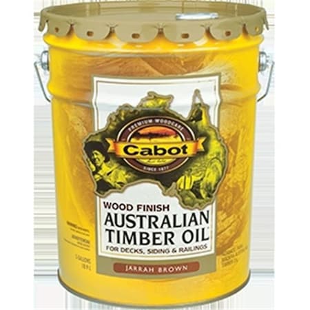 Cabot Cabot 140.0019460.008 5 Gallon; Australian Timber Oil Water Reducible Wood Finish; Jarrah Brown 221419
